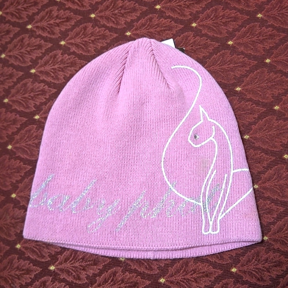 VINTAGE PINK BABY PHAT PINK KNIT HAT W LOGO NEW W TAG